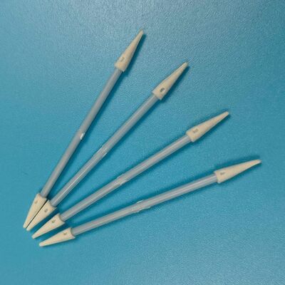 Mini cotonete de esponja sem fiapos, cabo azul de 3.6mm para limpeza de carro, cotonete de espuma esd para limpeza de precisão para sala limpa