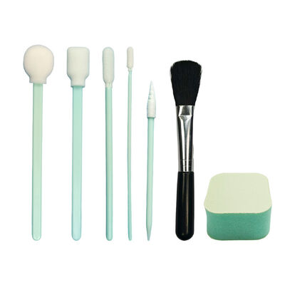 Kit de cotonete de espuma de limpeza de precisão portátil detalhando kit de cotonete kit de limpeza de carro com escova de esponja