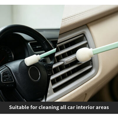 Kit de cotonete de espuma de limpeza de precisão portátil detalhando kit de cotonete kit de limpeza de carro com escova de esponja