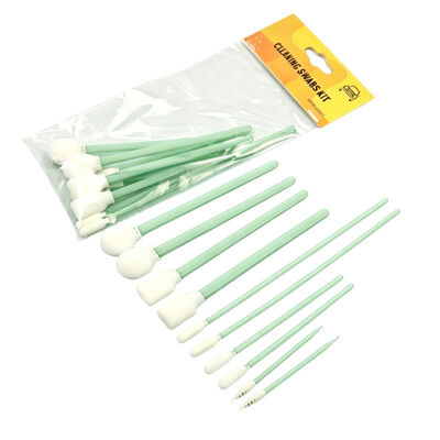 Kit de cotonete de espuma de limpeza de precisão portátil detalhando kit de cotonete kit de limpeza de carro com escova de esponja