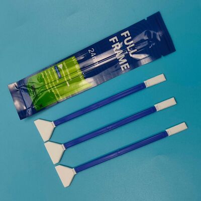 Swab de microfibra em forma de V de 24 mm envolto individual Swab de limpeza de câmera de ponta dupla Swab de quadro completo Sensor Swab Swab detalhado