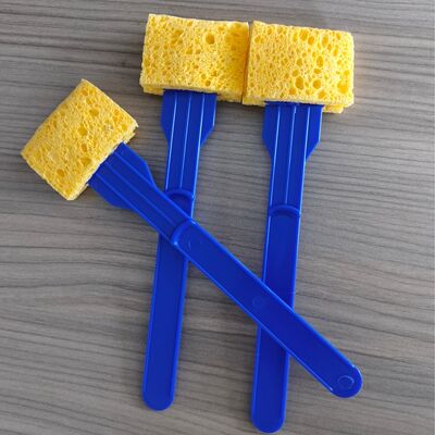 Swab de Coleta de Amostras Microbianas com Esponja de Celulose Destacável para Monitoramento Ambiental de Superfície em Laboratório