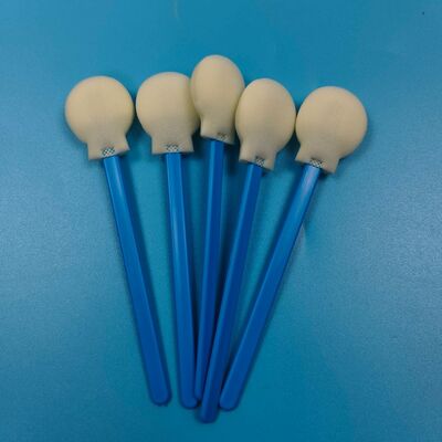 Aplicador de cotonete de espuma redonda descartável, aplicador de cotonete de espuma redonda grande de 28mm para cuidados com a pele