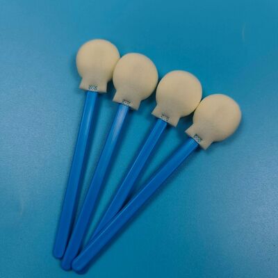 Aplicador de cotonete de espuma redonda descartável, aplicador de cotonete de espuma redonda grande de 28mm para cuidados com a pele