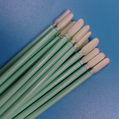 Tx709 verde pp vara esponja de limpeza de precisão cotonete ponta de espuma para sala limpa cotonete de limpeza eletrônica