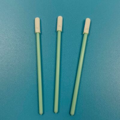 TX758 Cotonete plano pequeno e sem fiapos para limpeza de semicondutores ESD Cotonete de poliéster Cotonete de limpeza de precisão