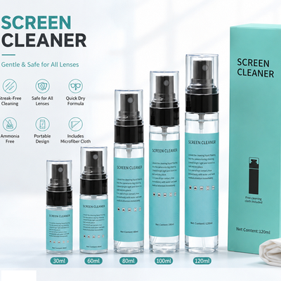 Limpeza de eletrônicos sem listras de 30 ml-120 ml - com tecido para monitor de jogos, fone de ouvido VR e óculos inteligentes