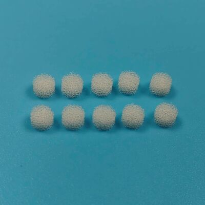 Cotonete de espuma de poliuretano de cilindro pequeno de 4,7 mm aplicador de esponja médica cotonete de aplicação de pasta e líquido dental