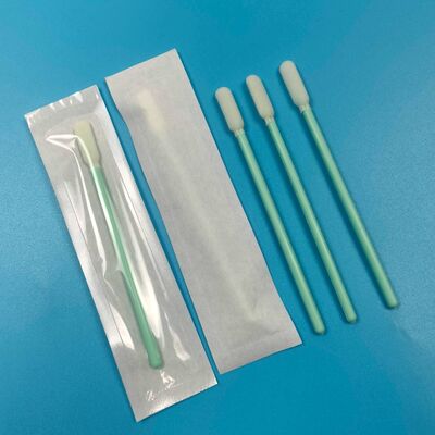 Swab de espuma de poliuretano envolto individual Swab oral estéril Swab de coleta de amostras Swab com bastão de PP