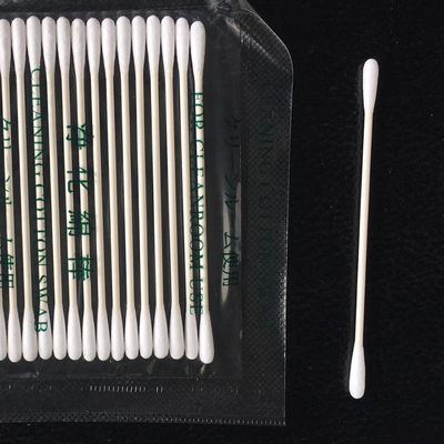 Emissão de poeira dos cotonetes de algodão da composição da limpeza da pestana baixa com vara de papel