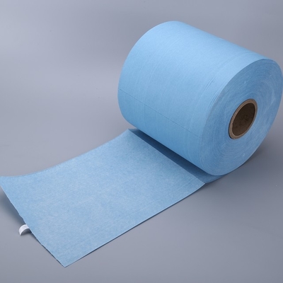 Rolo azul amigável do papel da limpeza de Eco, toalha de papel industrial Rolls 25 x 37 Cm