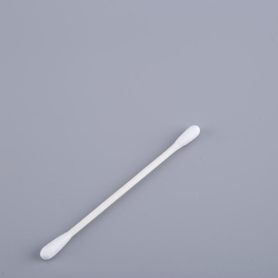 Cabeça redonda do cotonete branco de papel do botão do algodão do punho para a limpeza cosmética