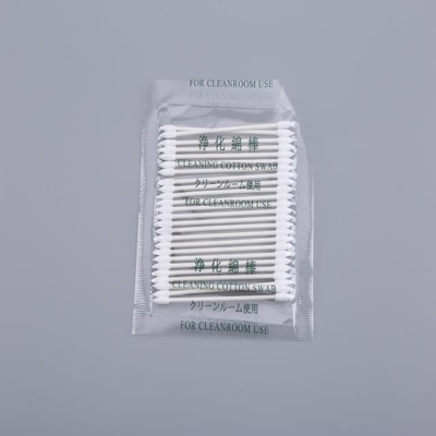 Cotonete pequeno do botão do algodão, cotonetes de algodão do quarto desinfetado para a eletrônica de limpeza
