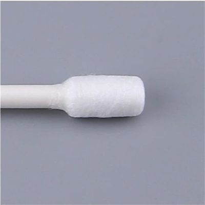 Algodão puro branco longo principal liso de papel da cor 100% dos cotonetes de algodão da haste
