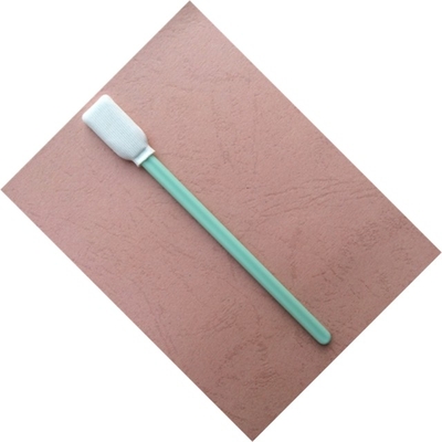 Microfiber retangular limpa a vara verde dos PP, cotonetes estéreis da limpeza para impressoras