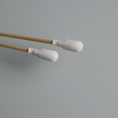 Do cotonete médico do botão do algodão da cabeça 150mm do poliéster cotonete sem fiapos da sala de limpeza