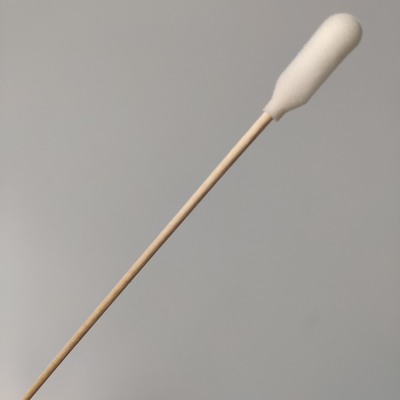 Cotonete médico de madeira da espuma do punho 15cm do pacote individual