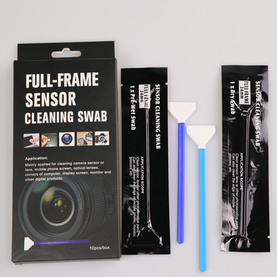 Do sensor livre de poeira da ponta de Microfiber de 2 dobras cotonetes de limpeza para a câmera do CCD