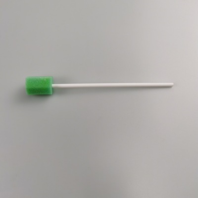 Swabs de higiene oral com código de cores, embalados individualmente, pontas de esponja redonda em forma de flor, verde/rosa, para uso médico e doméstico, certificado SGS