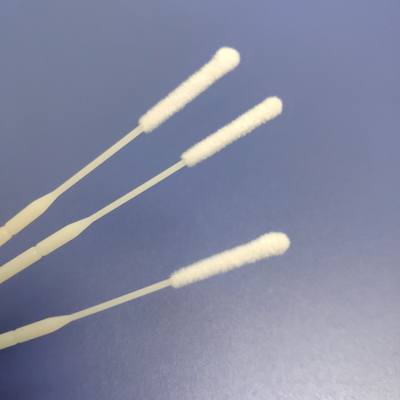 Cabeça reunida de nylon do cotonete estéril da coleção da amostra para a garganta oral nasal