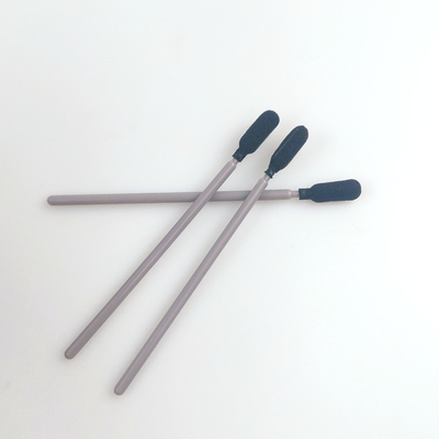 A cabeça redonda preta da esponja espuma cotonetes de limpeza com Grey Handle