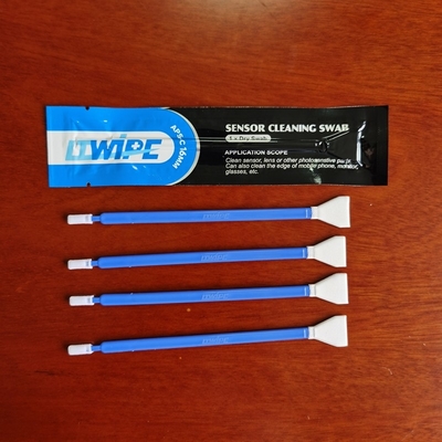 cotonetes de limpeza de embalagem individuais do sensor de 24mm Microfiber com cabeças dobro