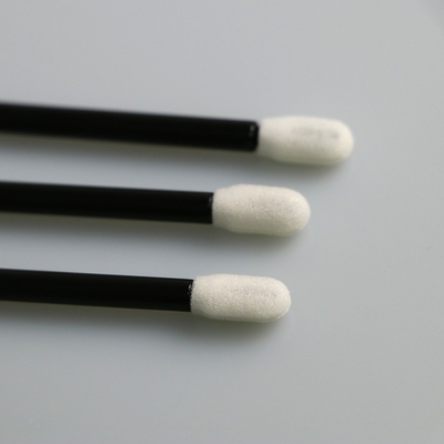 50PCS cotonete aberto da espuma da pilha da sala de limpeza da classe 100 com punhos pretos