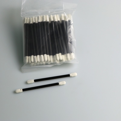 50PCS cotonete aberto da espuma da pilha da sala de limpeza da classe 100 com punhos pretos