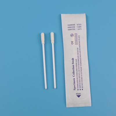 Cotonete envolvido individual da coleção de espécime de 8cm, cotonete do nariz do PCR