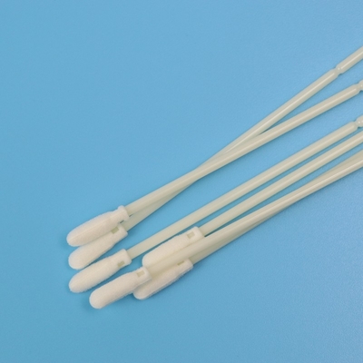 cotonete reunido da ponta da espuma de 15cm amostra oral estéril médica com vara do ABS