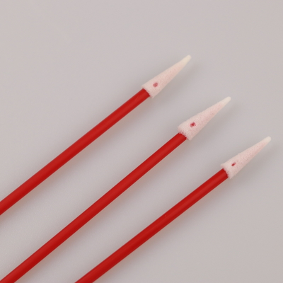 100pcs o uso industrial PP vermelhos cola a limpeza dos auriculares de Mini Pointed Foam Swab For