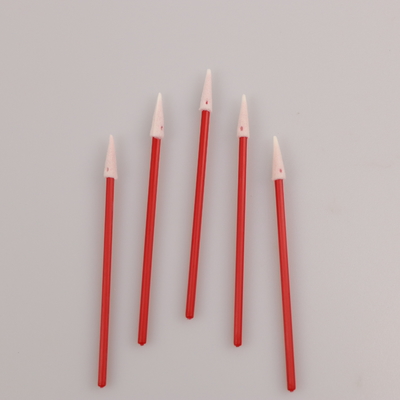 100pcs o uso industrial PP vermelhos cola a limpeza dos auriculares de Mini Pointed Foam Swab For