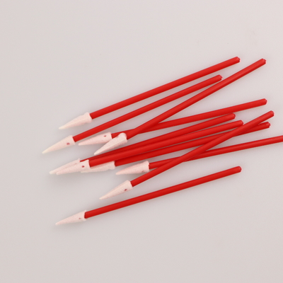 100pcs o uso industrial PP vermelhos cola a limpeza dos auriculares de Mini Pointed Foam Swab For