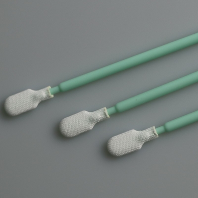 cotonete longo do poliéster da sala de limpeza do punho de 165mm para a limpeza industrial