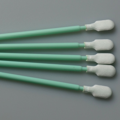 cotonete longo do poliéster da sala de limpeza do punho de 165mm para a limpeza industrial