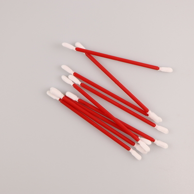 Cotonete redondo dobro do poliéster das cabeças para a eletrônica 100PCS limpo