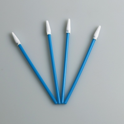 3" PP colam o micro poliéster aguçado derrubaram cotonetes para a limpeza da eletrônica