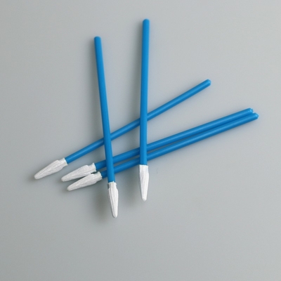 3" PP colam o micro poliéster aguçado derrubaram cotonetes para a limpeza da eletrônica