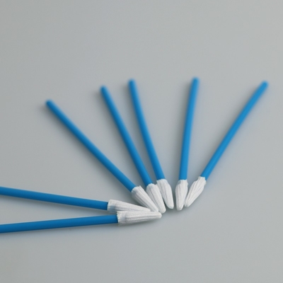 3" PP colam o micro poliéster aguçado derrubaram cotonetes para a limpeza da eletrônica