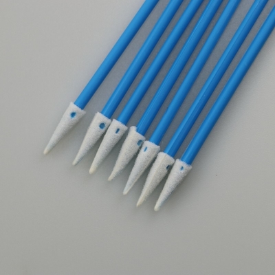 micro plástico da vara de 76mm apontado para espumar cotonetes de limpeza para a sala de limpeza