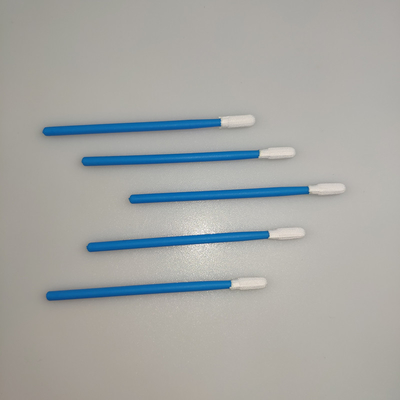 Os PP curtos colam o cotonete de limpeza 100pcs/Bag do micro poliéster para a sala de limpeza