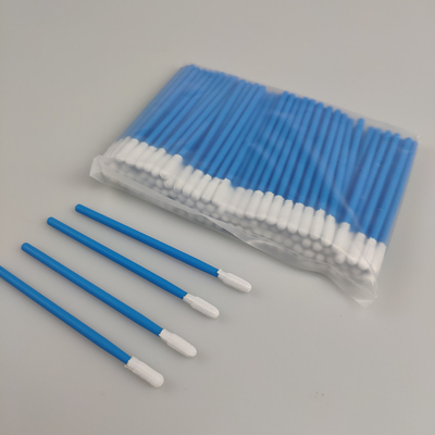 Os PP curtos colam o cotonete de limpeza 100pcs/Bag do micro poliéster para a sala de limpeza