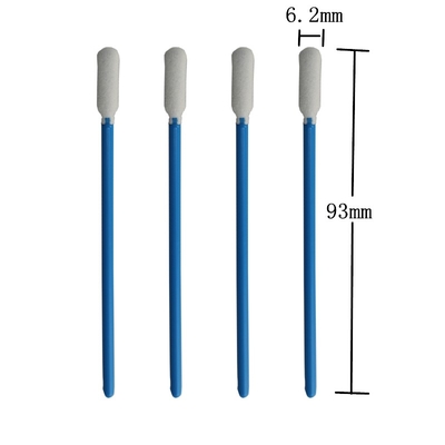a limpeza industrial sem fiapos da espuma de 93mm limpa o punho azul das varas