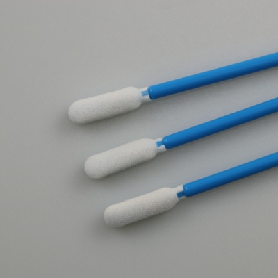 a limpeza industrial sem fiapos da espuma de 93mm limpa o punho azul das varas