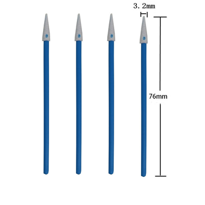 3" micro do cotonete da espuma do ESD da sala de limpeza apontado para a limpeza dos entalhes