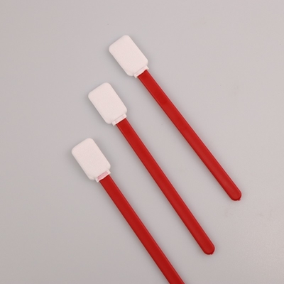 O cotonete do poliéster da coleção de espécime do TOC do quadrado com 125mm PP vermelhos cola