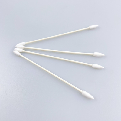 Cotonete derrubado Pointy dobro de 3MM com vara de papel algodão refinado