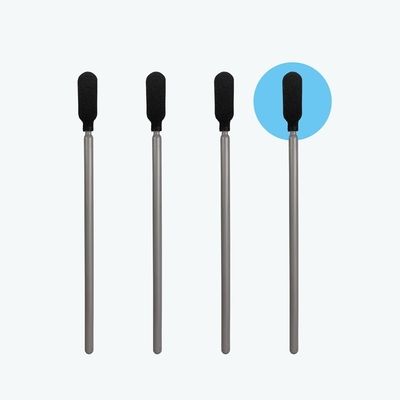 Cotonete preto da espuma da sala de limpeza do uso industrial sem fiapos com Grey Stick