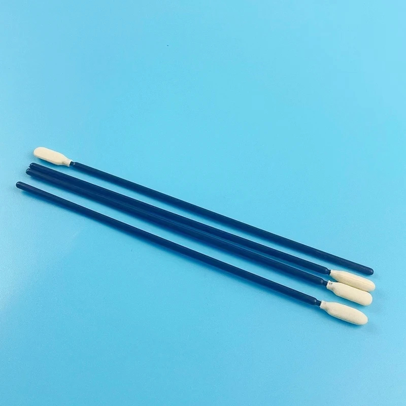 Esfregaço de espuma de punção de punção de espuma azul/verde/preto com um cabo de 165 mm de comprimento