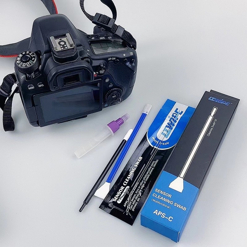 Kit de limpeza de lentes de câmera Reutilizavel Sensor não tóxico Swab Set para remoção fácil de poeira
